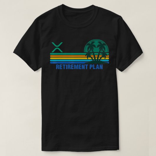 XRP ripple Crypto Coin Blockchain Cryptocurrency T-shirt (Design voorkant)