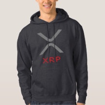 XRP ripple Grey & Red Logo | Hoodie