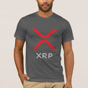 XRP Rood met rimpeling en wit Logo Shirt Footbal