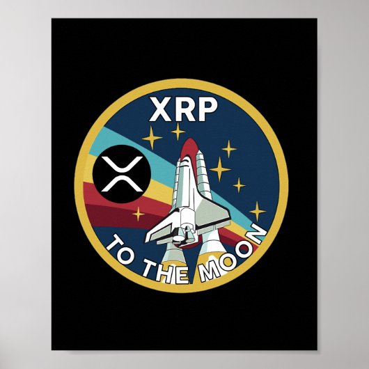 XRP-TO THE MOON POSTER (Voorkant)