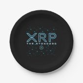 XRPL Blockchain XRP Cryptocurrency Crypto Stars Papieren Bordje (Voorkant)