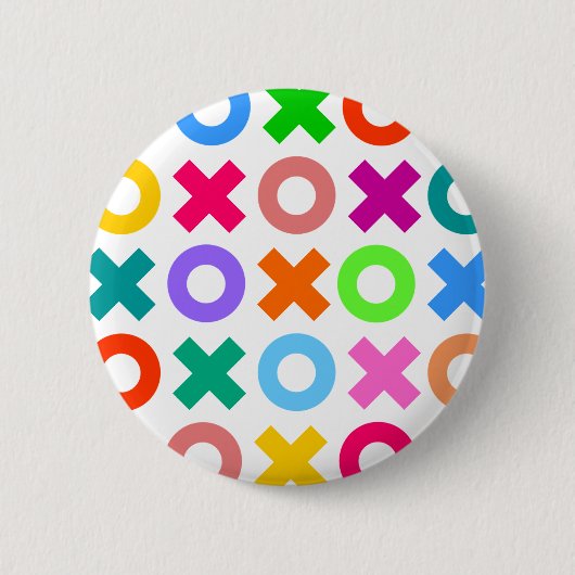 Xs en Os Ronde Button 5,7 Cm (Voorkant)