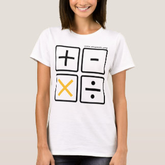 XtraMath Calculator Buttonnen (vele stijlen) T-shirt