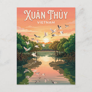 Xuân Thủy Nationaal Park Vietnam Briefkaart