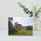 Xunantunich Mayan Ruin Briefkaart (Staand voorkant)