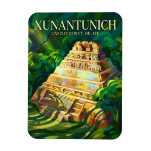 Xunantunich Mayaruïnes Belize Magneet