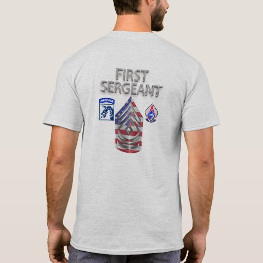 XVIII Airborne Corps eerste sergeant T-shirt (Achterkant)
