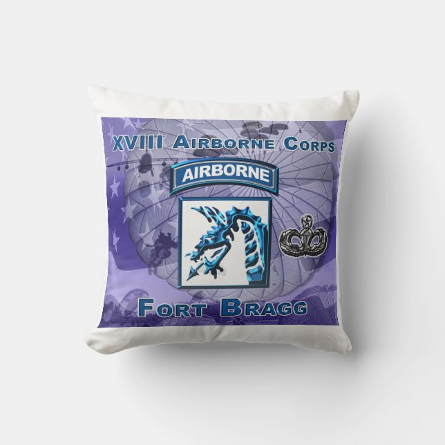 XVIII Airborne Corps Gift Special Sierkussen (Voorkant)
