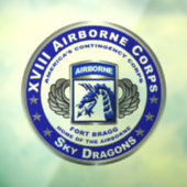 XVIII Airborne Corps SKY DRAGONS Raamsticker (Vel 3)
