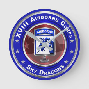 XVIII Airborne Corps Sky Dragons Ronde Klok