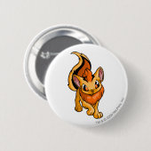 Xweetok Sinaasappel Ronde Button 5,7 Cm (Voorkant /achterkant)