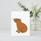 XX- Capybara Art Briefkaart (Staand voorkant)