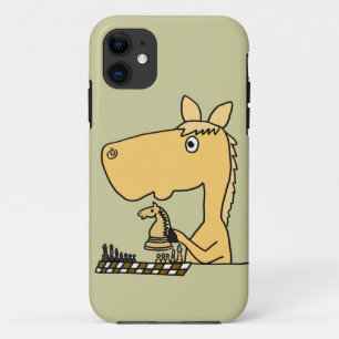 XX- Cartoon voor het afspelen van paarden iPhone 11 Hoesje