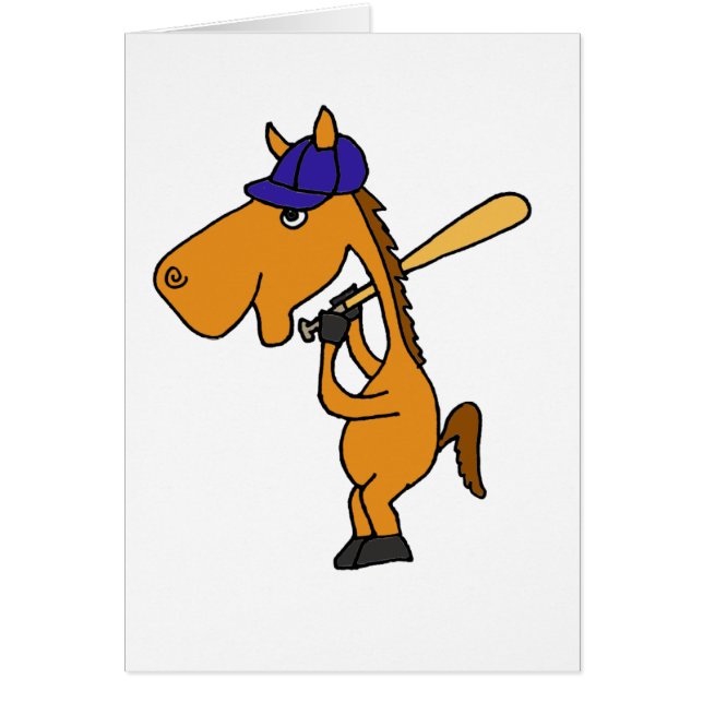 XX cheval jouant au base-ball (Devant)