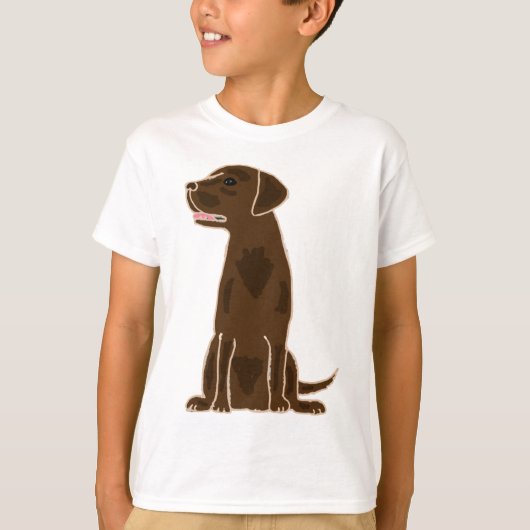 XX- Chocolade Labrador Retriever Puppy Dog T-shirt (Voorkant)