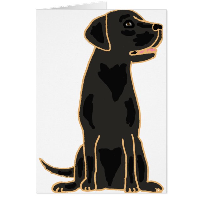 XX conception noire impressionnante de labrador (Devant)