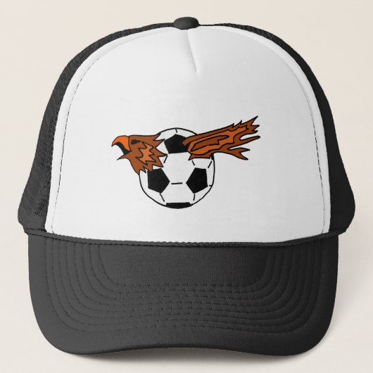 XX- Eagle Soraing uit Voetbal Cartoon Trucker Pet (Voorkant)
