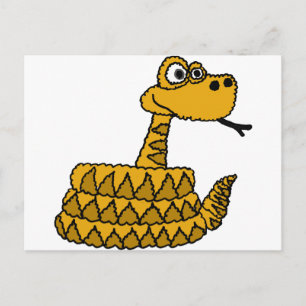 XX- Funky Rattlesnake Cartoon Briefkaart