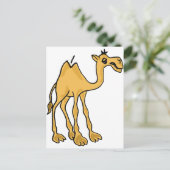 XX- Funny Camel Cartoon Briefkaart (Staand voorkant)