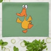 XX- Funny Dancing Duck Cartoon Theedoek (Gevouwen)