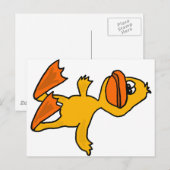 XX- Funny Dead Duck Cartoon Briefkaart (Voorkant / Achterkant)