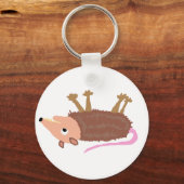 XX- Funny Dead Possum Roadkill-Cartoon Sleutelhanger (Voorkant)