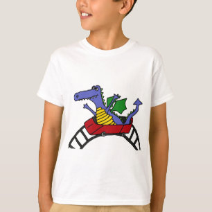 XX- Funny Dragon op een Onderzetter van Roller T-shirt
