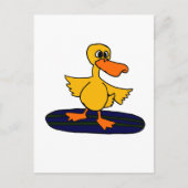 XX- Funny Duck op een Surfboard Briefkaart (Voorkant)