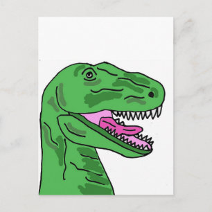 XX- Funny T-Rex Dinosaur Cartoon Briefkaart