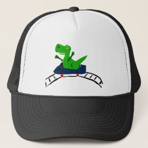 XX- Funny T-rex Dinosaur over Roller Onderzetter A Trucker Pet