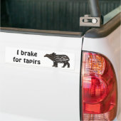 XX- Funny Tapir Cartoon Bumpersticker (Op Truck)