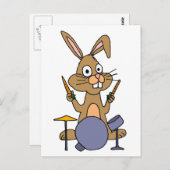 XX- Geweldige Bunny Rabbit-speeltroms Briefkaart (Voorkant / Achterkant)