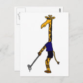 XX-Giraffe Golfontwerp afspelen Briefkaart (Voorkant / Achterkant)