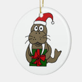 XX- Kerstloopse Cartoon Keramisch Ornament (Links)