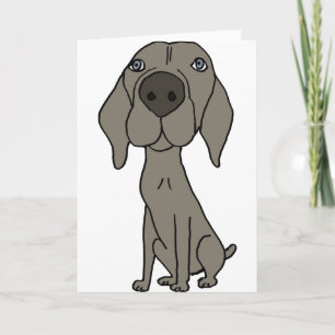 XX- Schattige Weimaraner Ontwerp Kaart