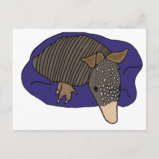 XY-Baby Armadillo op een proefontwerp Briefkaart (Voorkant)