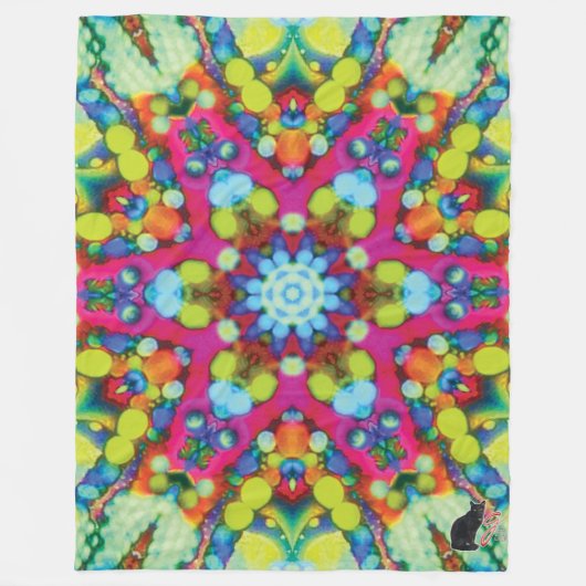 Xycon Kaleidoscope Fleece Blanket Deken (Voorkant)