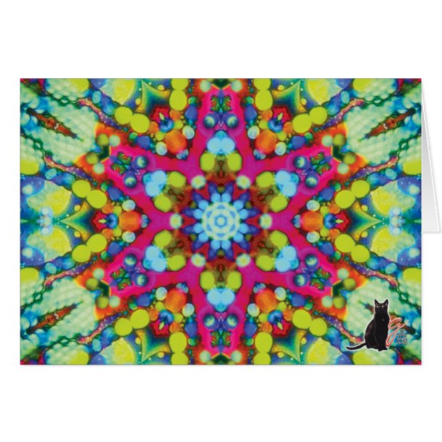 Xycon Kaleidoscope Wenskaart (Voorkant Horizontaal)