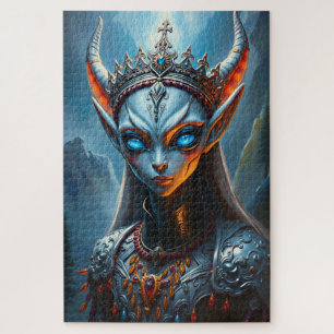 Xylanthia het Gehoornde Orakel - Dark Fantasy Elf Legpuzzel