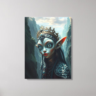 Xylariel de Azuursoeverein Fantasie Canvas Afdruk