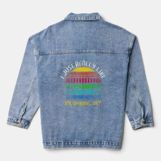 xylofoon Ik hou gewoon heel erg van xylofoon OK Denim Jacket