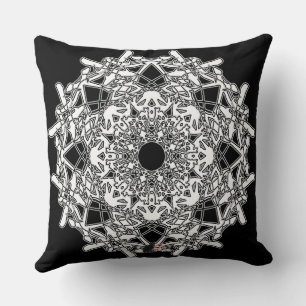 Xylografisch octa glyph Pillow Kussen