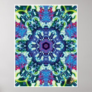 Xyloid Kinetic Collage Kaleidoscoop Poster