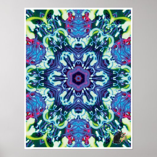 Xyloid Kinetic Collage Kaleidoscope Poster (Devant)