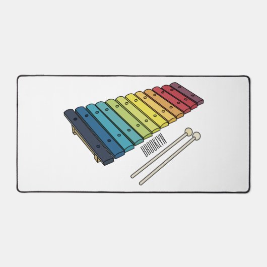 Xylophone cartoon illustratie bureaumat (Voorkant)
