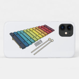 Xylophone cartoon illustratie iPhone 11 hoesje