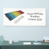 Xylophone cartoon illustratie spandoek (Beurs)