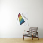 Xylophone cartoon illustratie wandkleed (In situ)