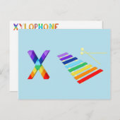 Xylophone Kaart (Voorkant / Achterkant)
