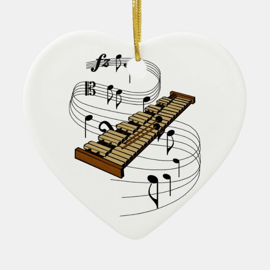 Xylophone Keramisch Ornament (Voorkant)